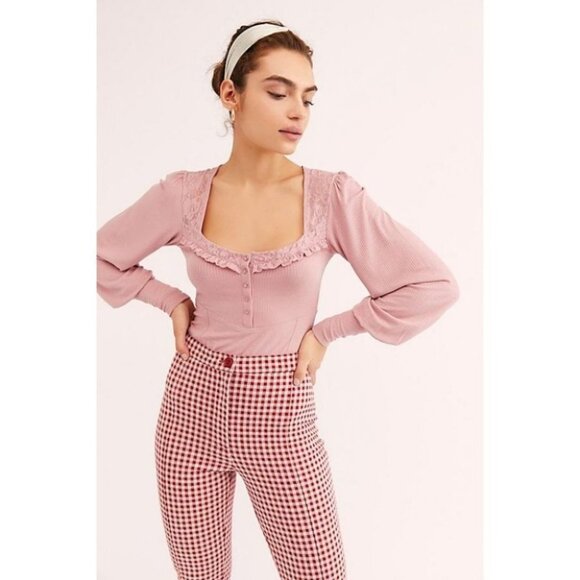Free People | Kissin’ Kate Top In Pink - Picture 5 of 12